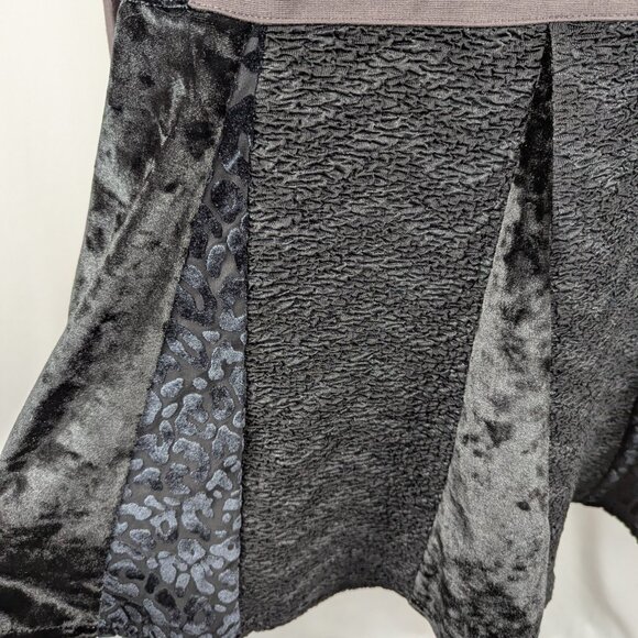 Logo Lori Goldstein Lavish Blazer Jacket Callie Gray Black Velour Womens 2X - Picture 6 of 9